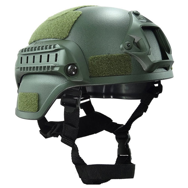 Casco Militar Táctico Gotcha Paintball Airsoft Verde – Militar Fury