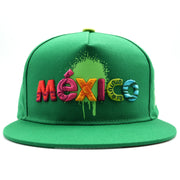 Gorra Para Hombre Mexico Graffiti Militar Fury Verde