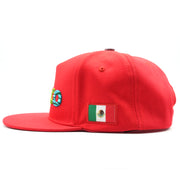 Gorra Para Hombre Mexico Graffiti Militar Fury Rojo