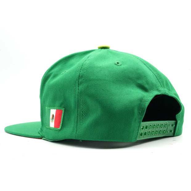 Gorra Para Hombre Mexico Graffiti Militar Fury Verde