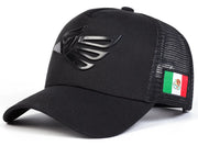 Gorra Para Hombre Águila Hecho En México Beisbol Negro - Tricolor V2