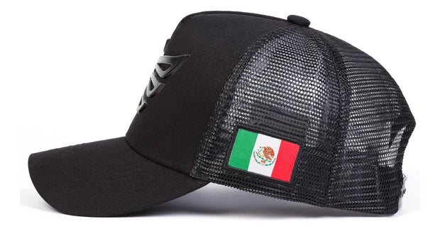 Gorra Para Hombre Águila Hecho En México Beisbol Negro - Tricolor V2