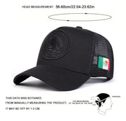 Gorra Para Hombre Táctica Militar Escudo México Beisbol Negro - Tricolor V2