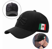 Gorra Para Hombre Águila Hecho En México Beisbol Negro - Tricolor V3