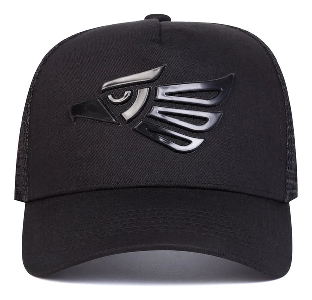 Gorra Para Hombre Águila Hecho En México Beisbol Negro - Tricolor V2