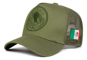Gorra Para Hombre Táctica Militar Escudo México Beisbol Negro - Tricolor V2