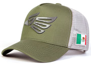 Gorra Para Hombre Águila Hecho En México Beisbol Negro - Tricolor V2