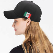 Gorra Para Hombre Águila Hecho En México Beisbol Negro - Tricolor V3