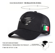 Gorra Para Hombre Águila Hecho En México Beisbol Negro - Tricolor V2